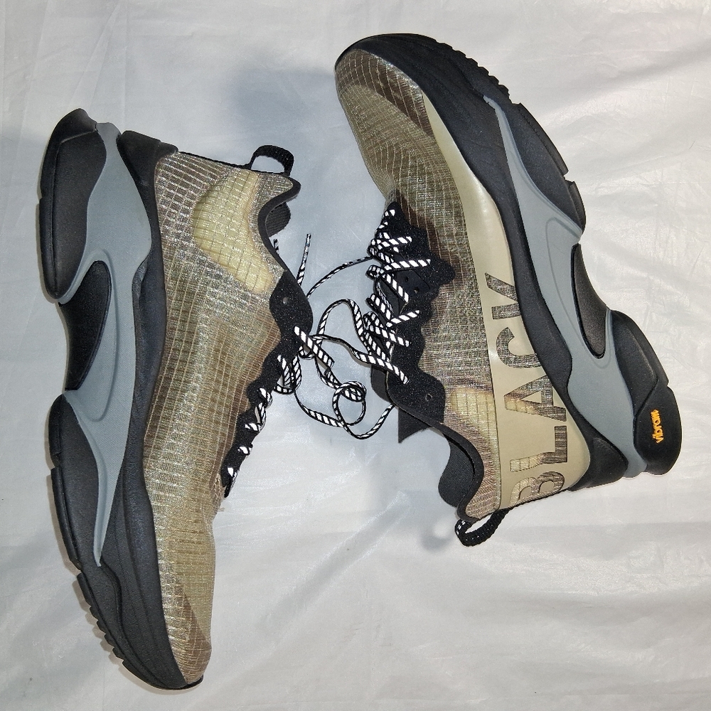 Used BrandBlack Black and Tan Men's Mesh Sneakers- Mens 8.5